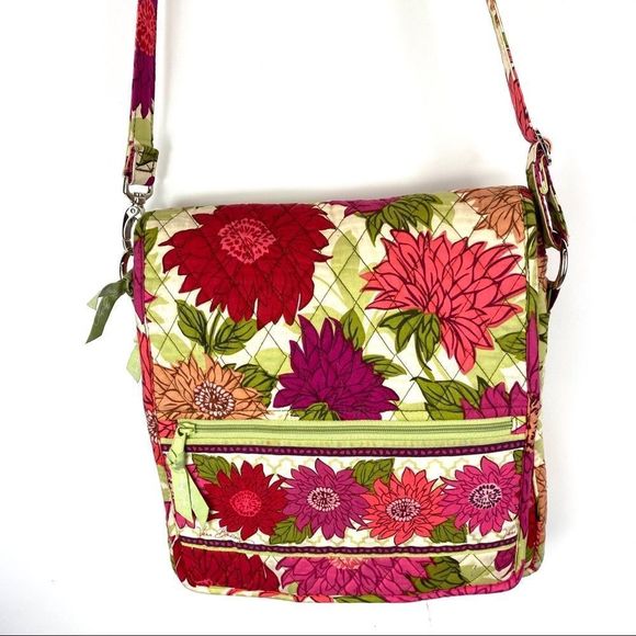 Vera Bradley Hello Dahlia lg hipster messenger bag - Picture 3 of 16